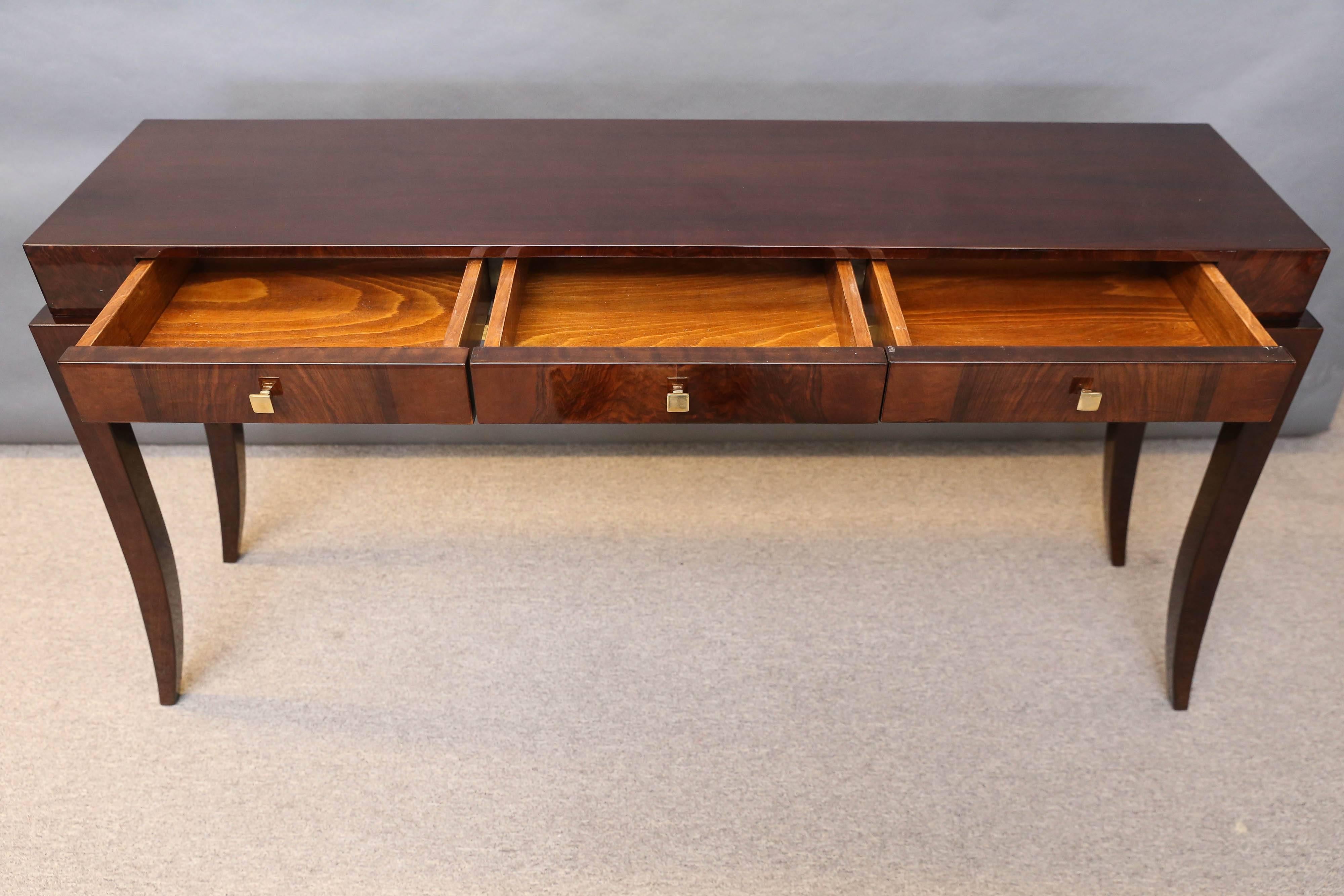 Mid-20th Century Midcentury French Console in Walnut