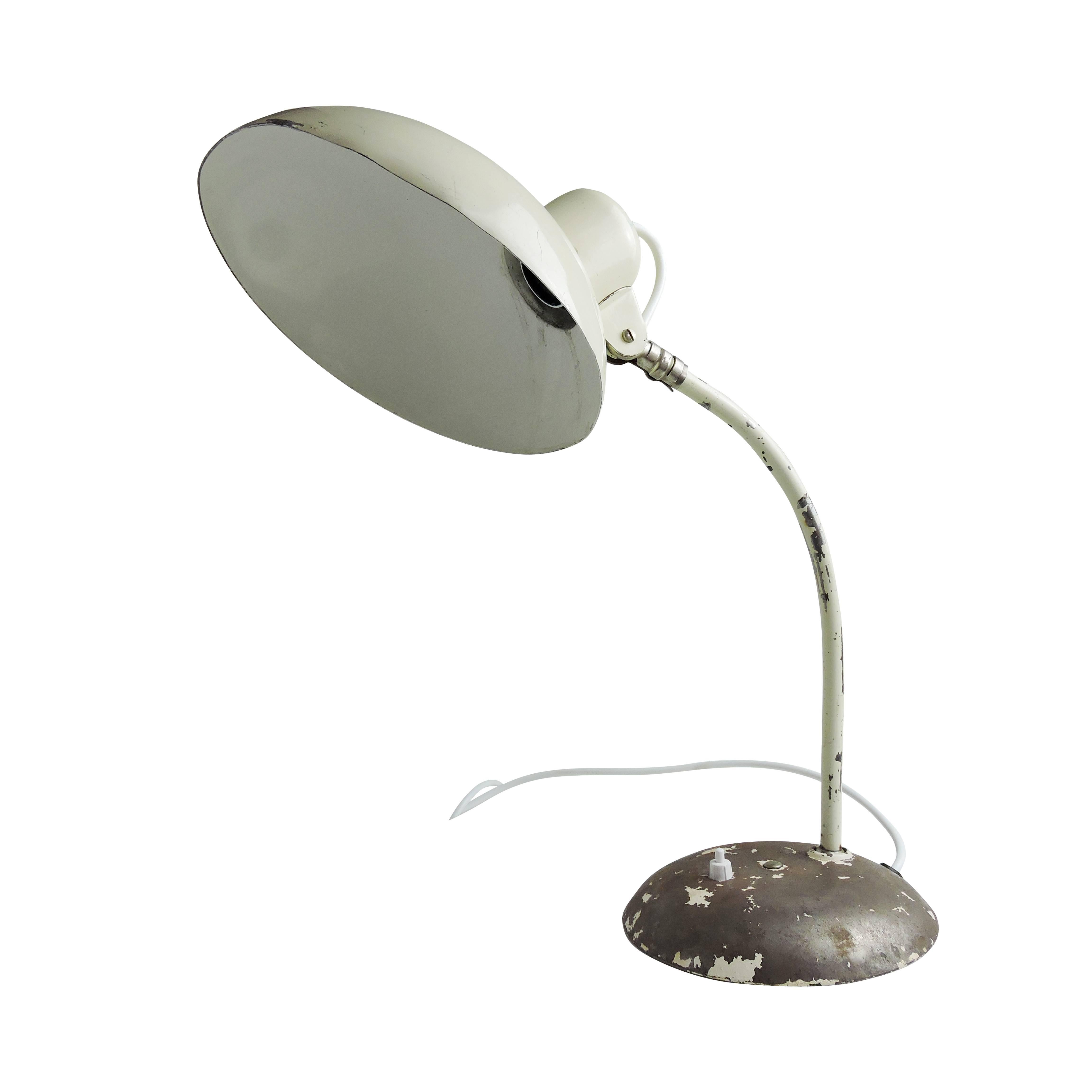 A midcentury table or desk lamp made in Portugal.