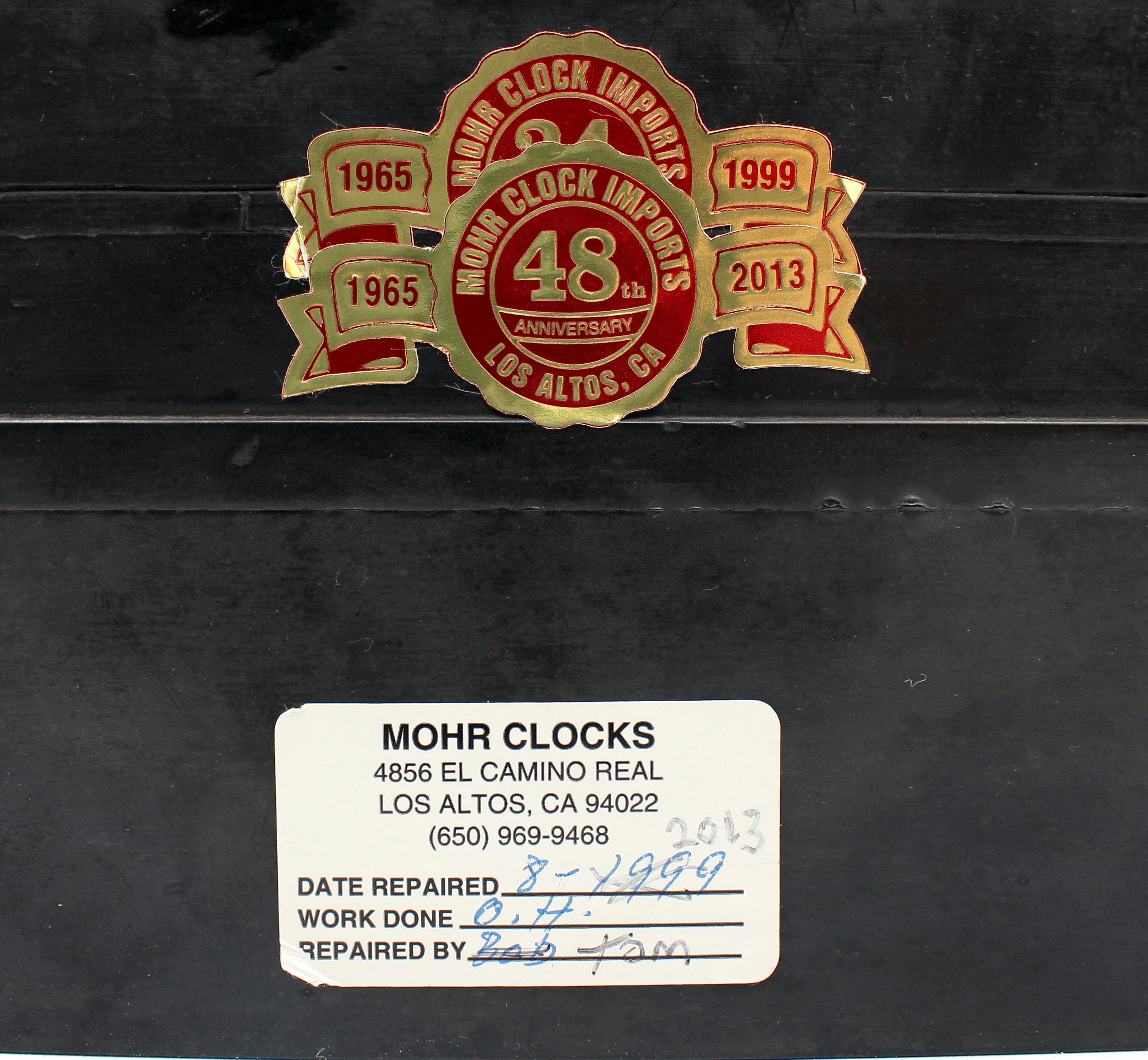 XIXe siècle Horloge de manteau en ardoise et marbre, milieu du 19e siècle, France en vente