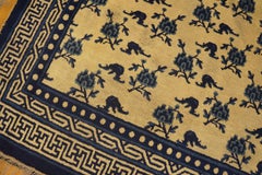 Mid-19th Century W. Chinese Ningxia Carpet ( 4'10" x 5'6" - 147 x 168 )