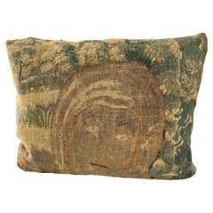 Antique Mid-16th Century Brussels Tapestry Pillow