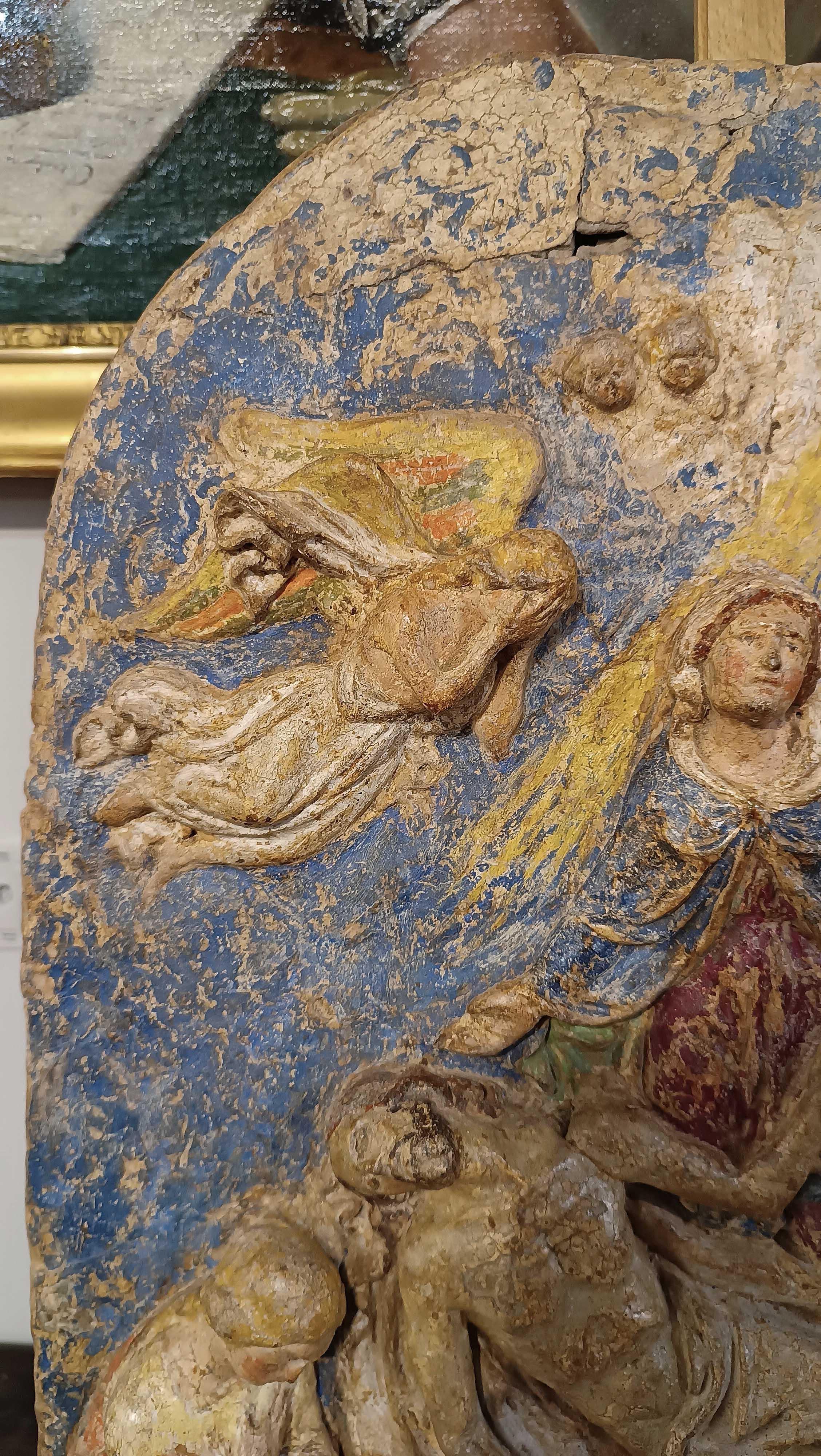 MID-16th CENTURY RENAISSANCE POLYCHROME PLASTER im Angebot 4