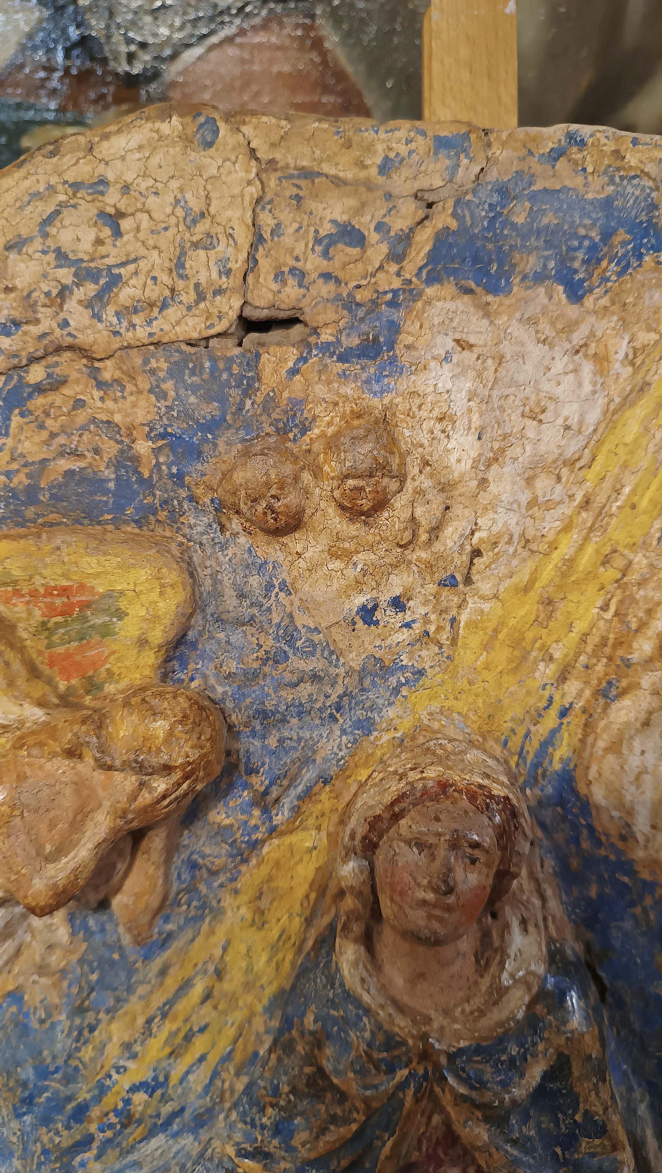 MID-16th CENTURY RENAISSANCE POLYCHROME PLASTER im Angebot 5