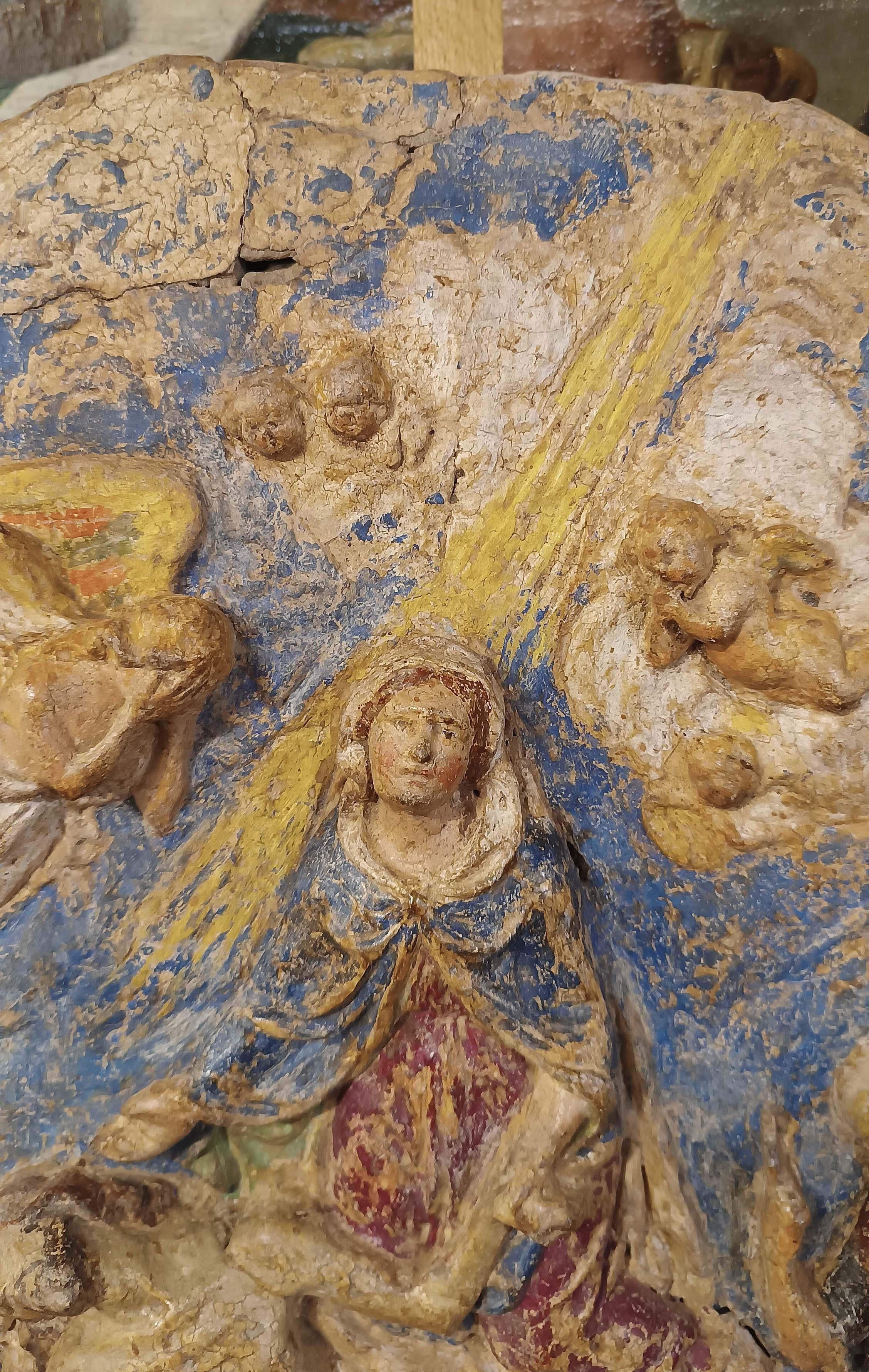 MID-16th CENTURY RENAISSANCE POLYCHROME PLASTER im Angebot 6