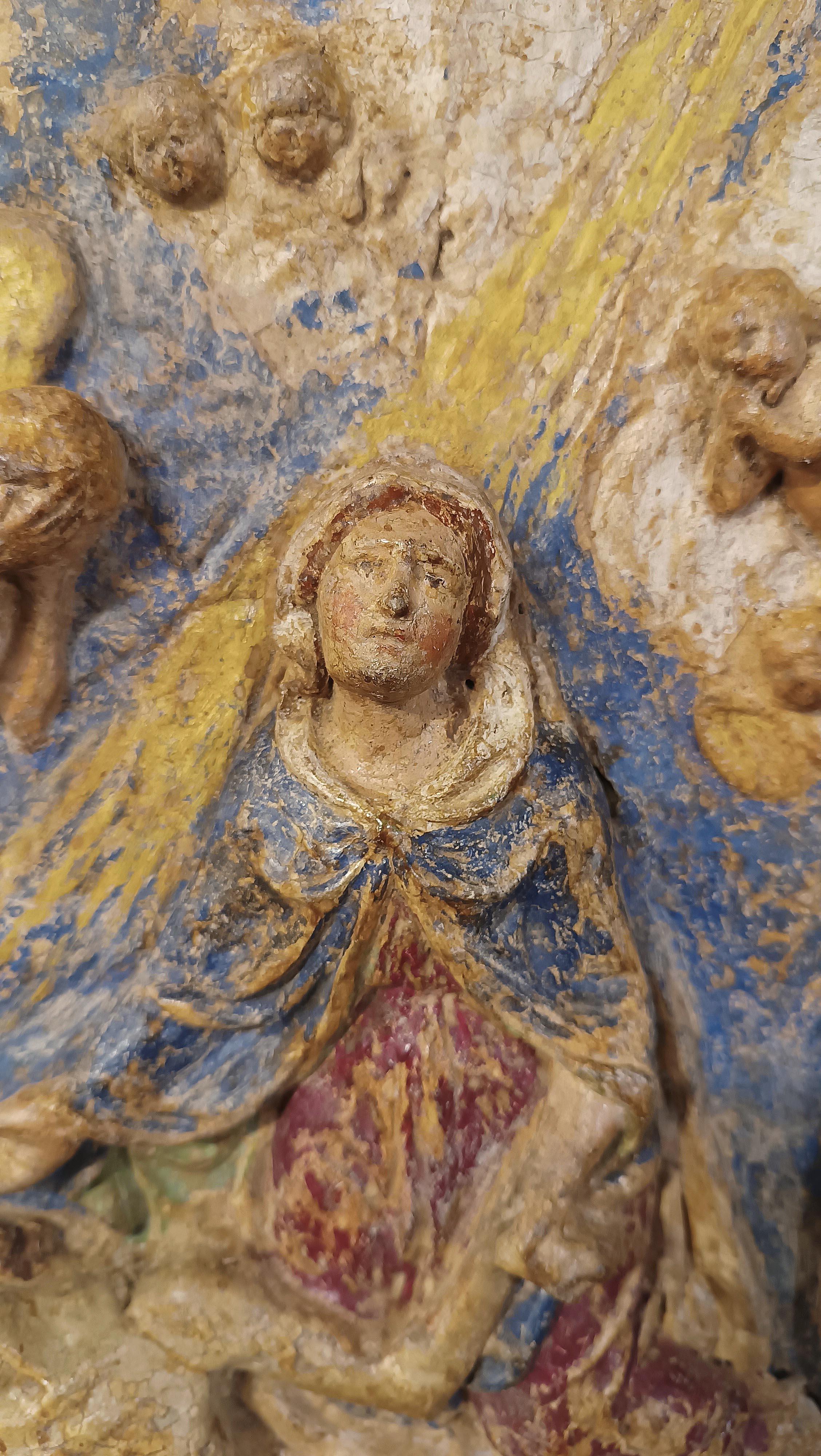 MID-16th CENTURY RENAISSANCE POLYCHROME PLASTER im Angebot 7