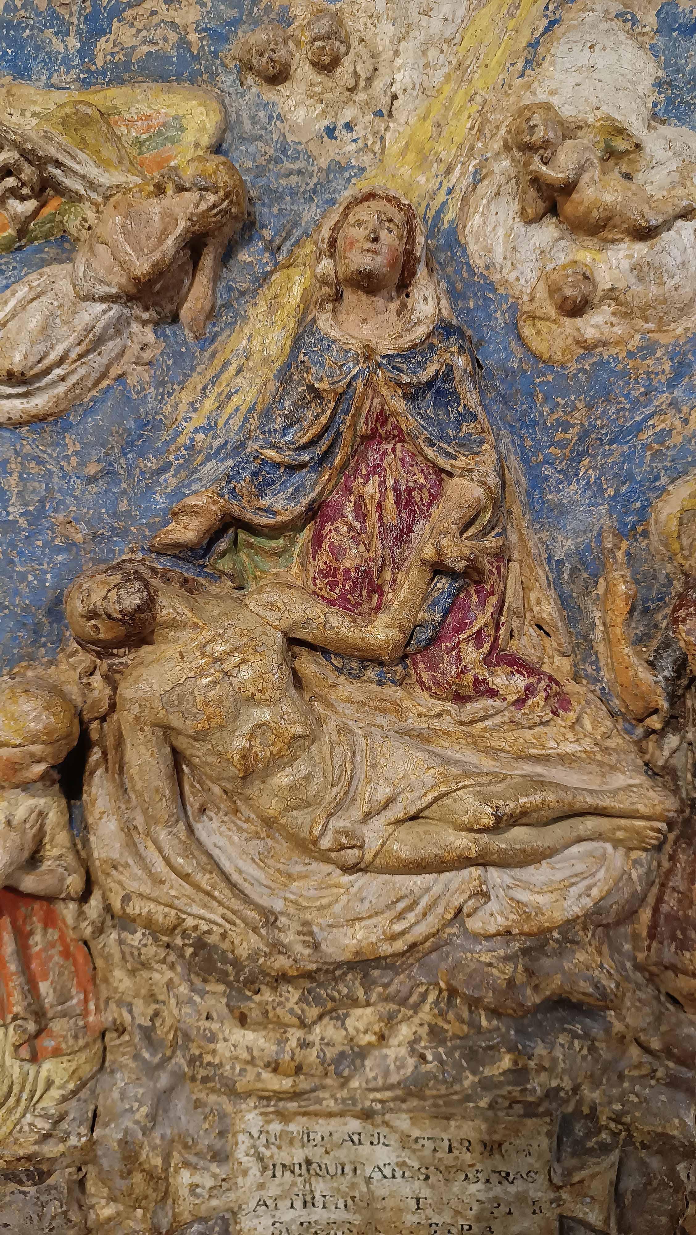 MID-16th CENTURY RENAISSANCE POLYCHROME PLASTER (Italian) im Angebot