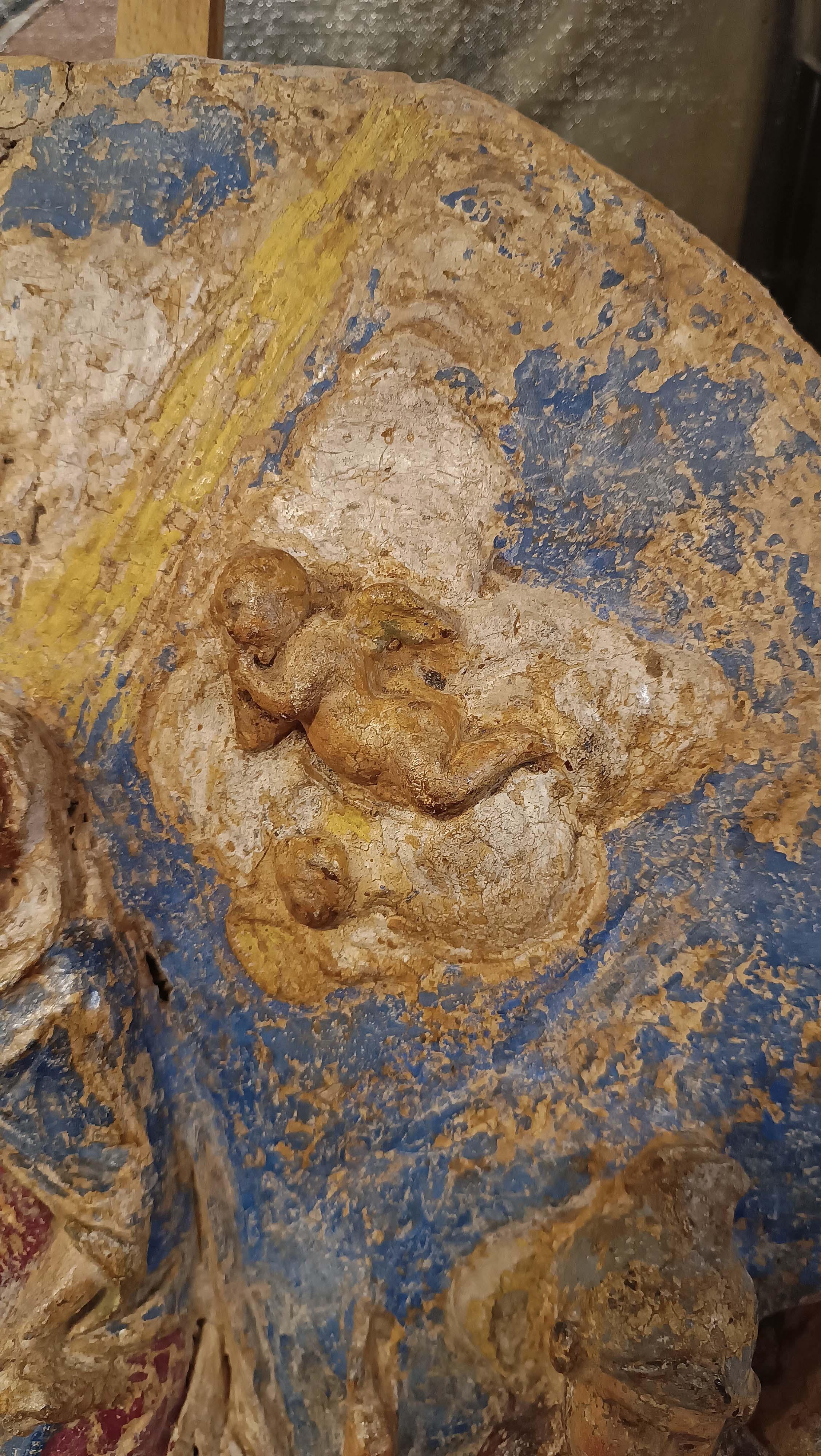 MID-16th CENTURY RENAISSANCE POLYCHROME PLASTER im Zustand „Gut“ im Angebot in Firenze, FI