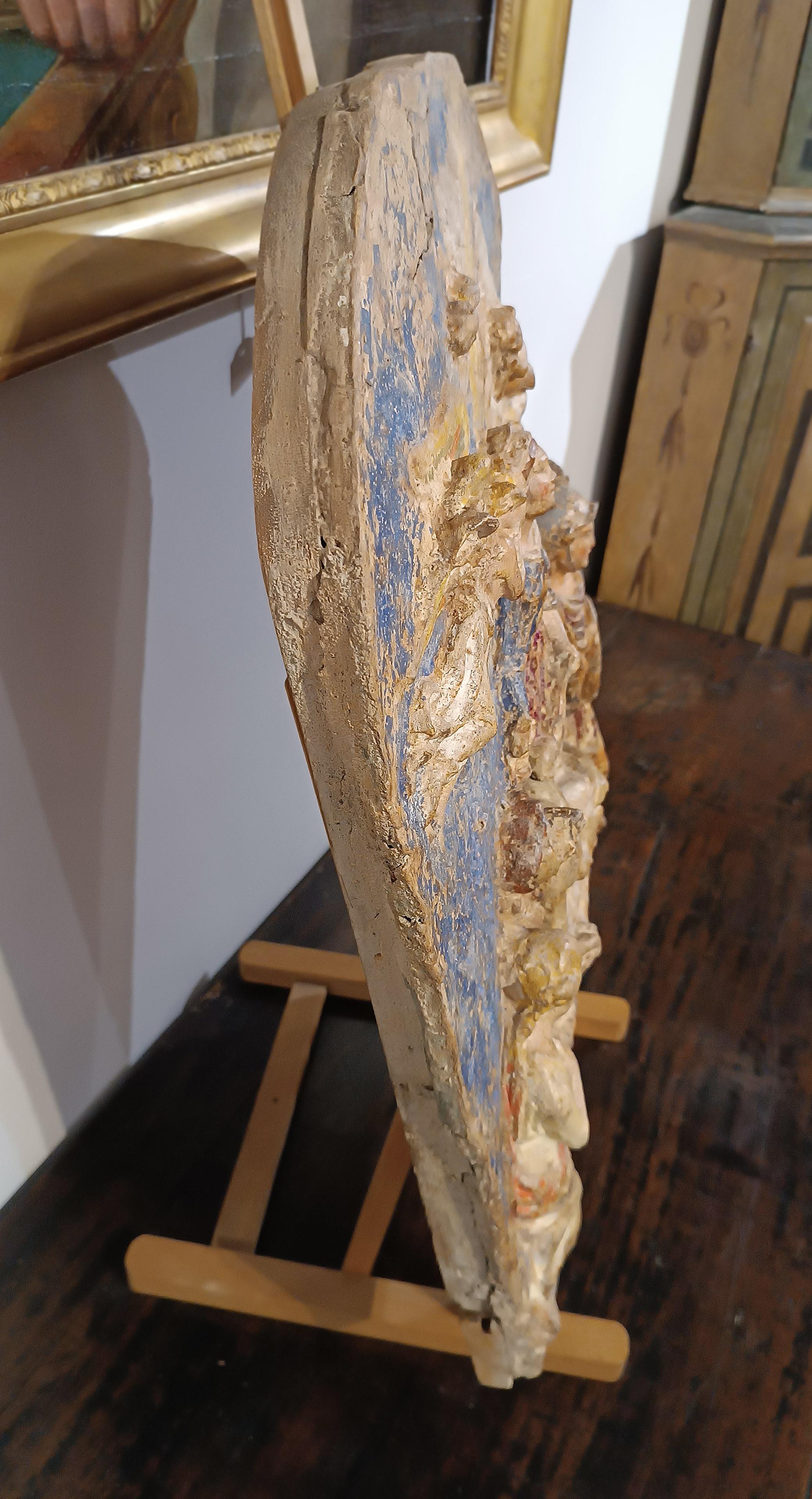 MID-16th CENTURY RENAISSANCE POLYCHROME PLASTER im Angebot 1