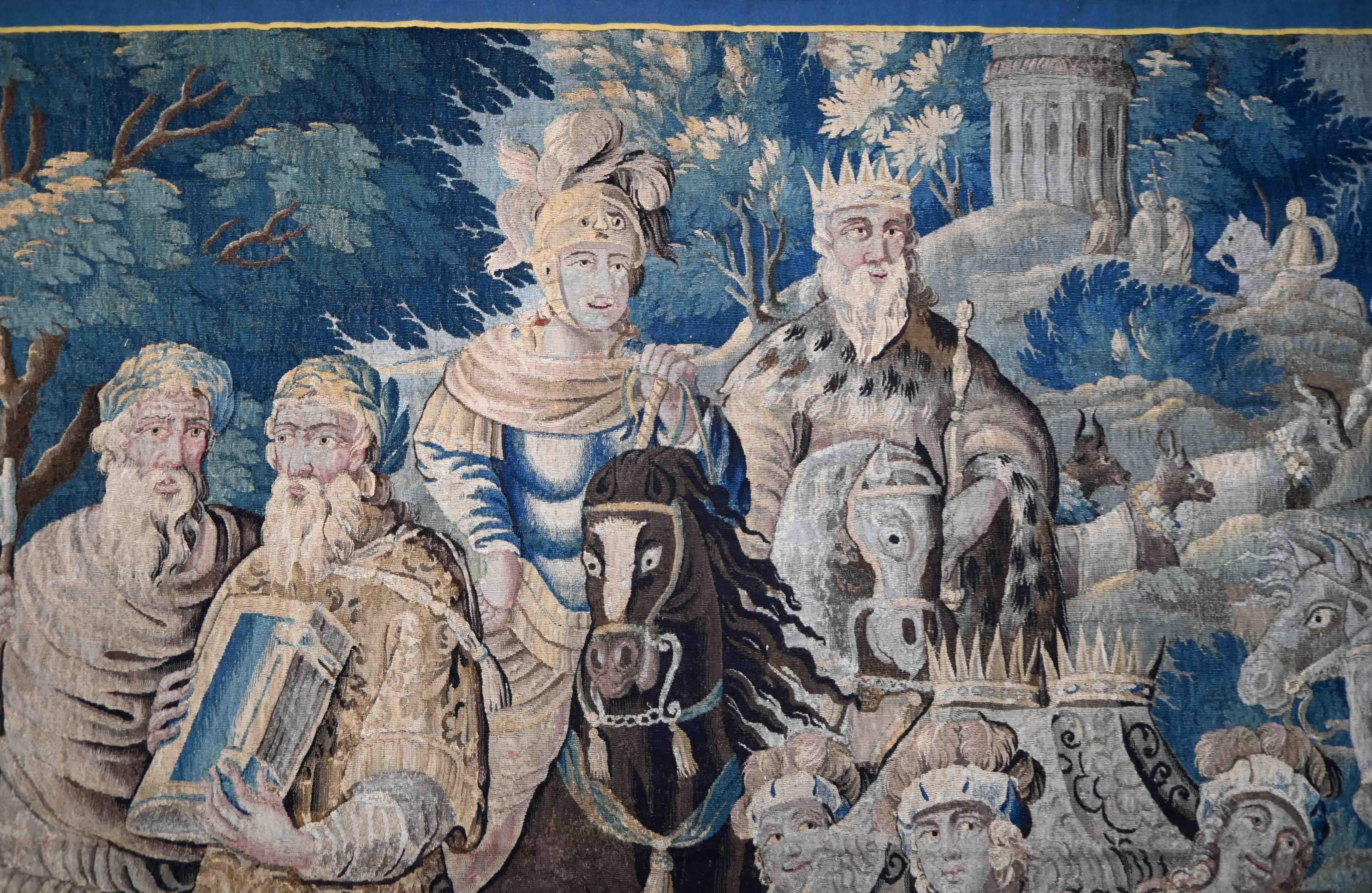 Mitte des 17. Jahrhunderts Aubusson Wandteppich The Krönung von Melinte und Ariana N° 1387 im Angebot 5