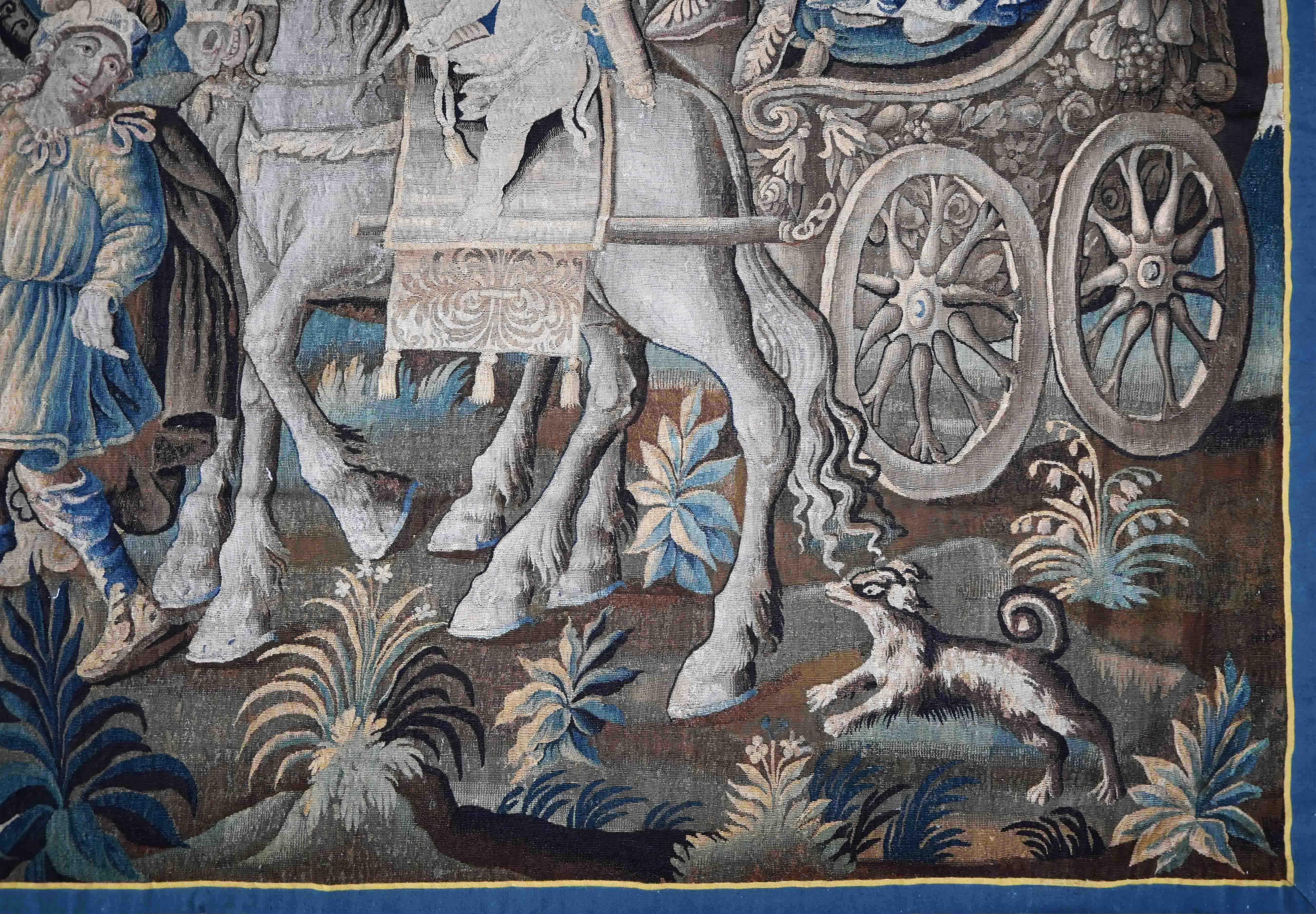 Mitte des 17. Jahrhunderts Aubusson Wandteppich The Krönung von Melinte und Ariana N° 1387 im Angebot 3