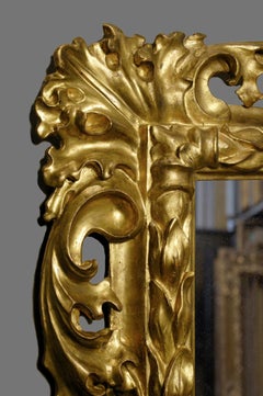 Mid-17th Century Carved Italian Baroque Frame, with Choice of Mirror
