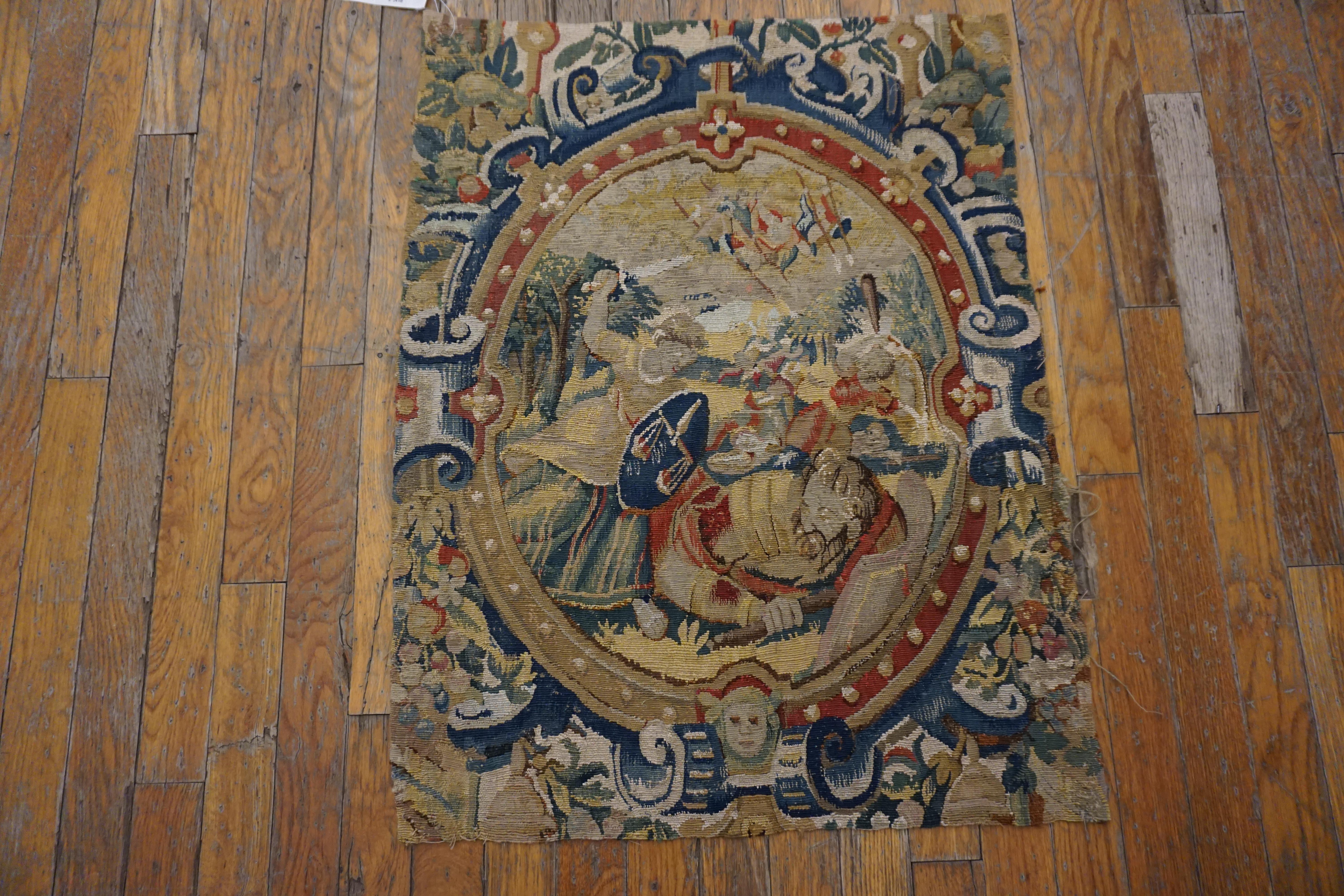 Belga Arazzo fiammingo della metà del XVII secolo ( 2'3