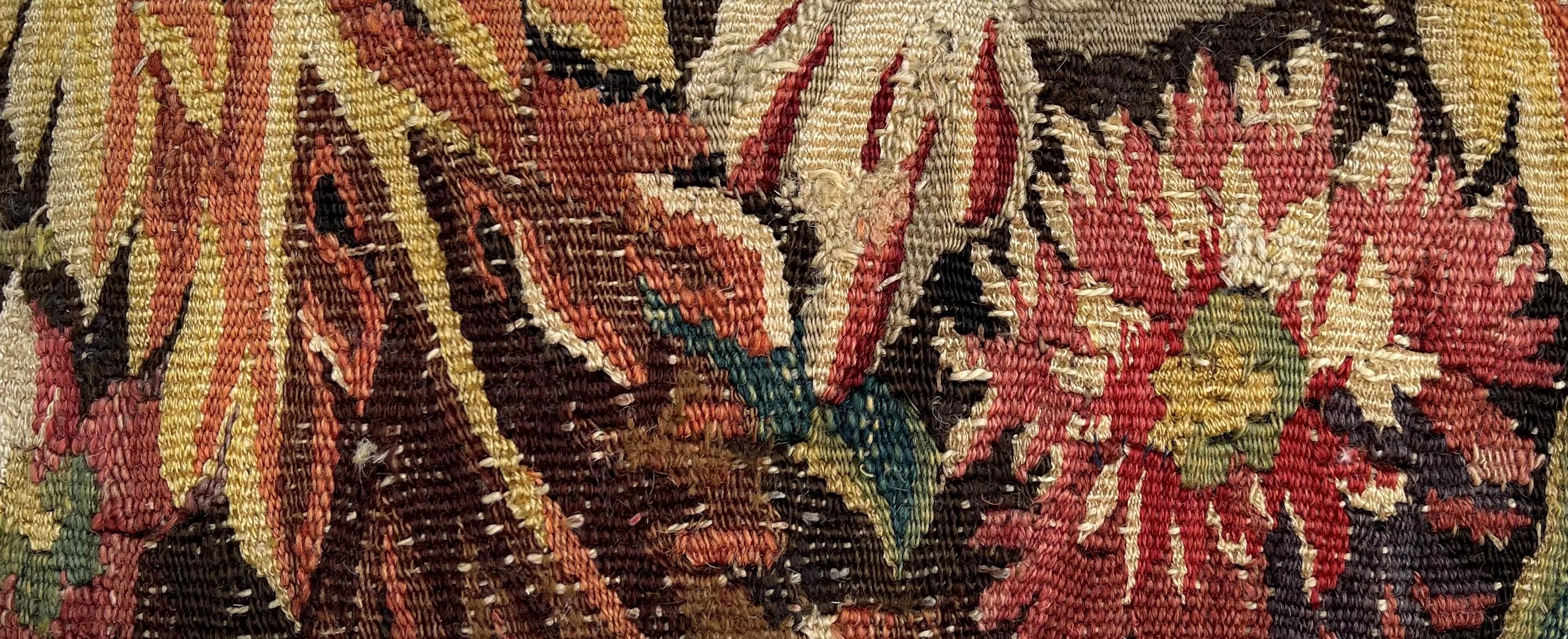 German Mid-17th Century Flemish Tapestry Pillow - 15