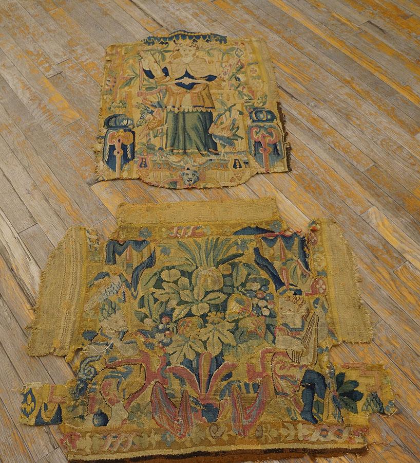 Mid 17th Century Flemish Tapestry Set, Size: 2' 6