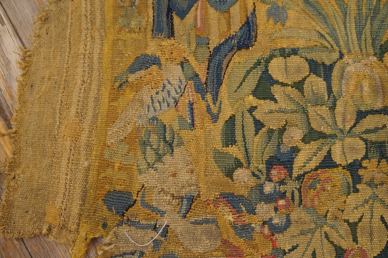 Hand-Woven Mid 17th Century Flemish Tapestry Set2' 6