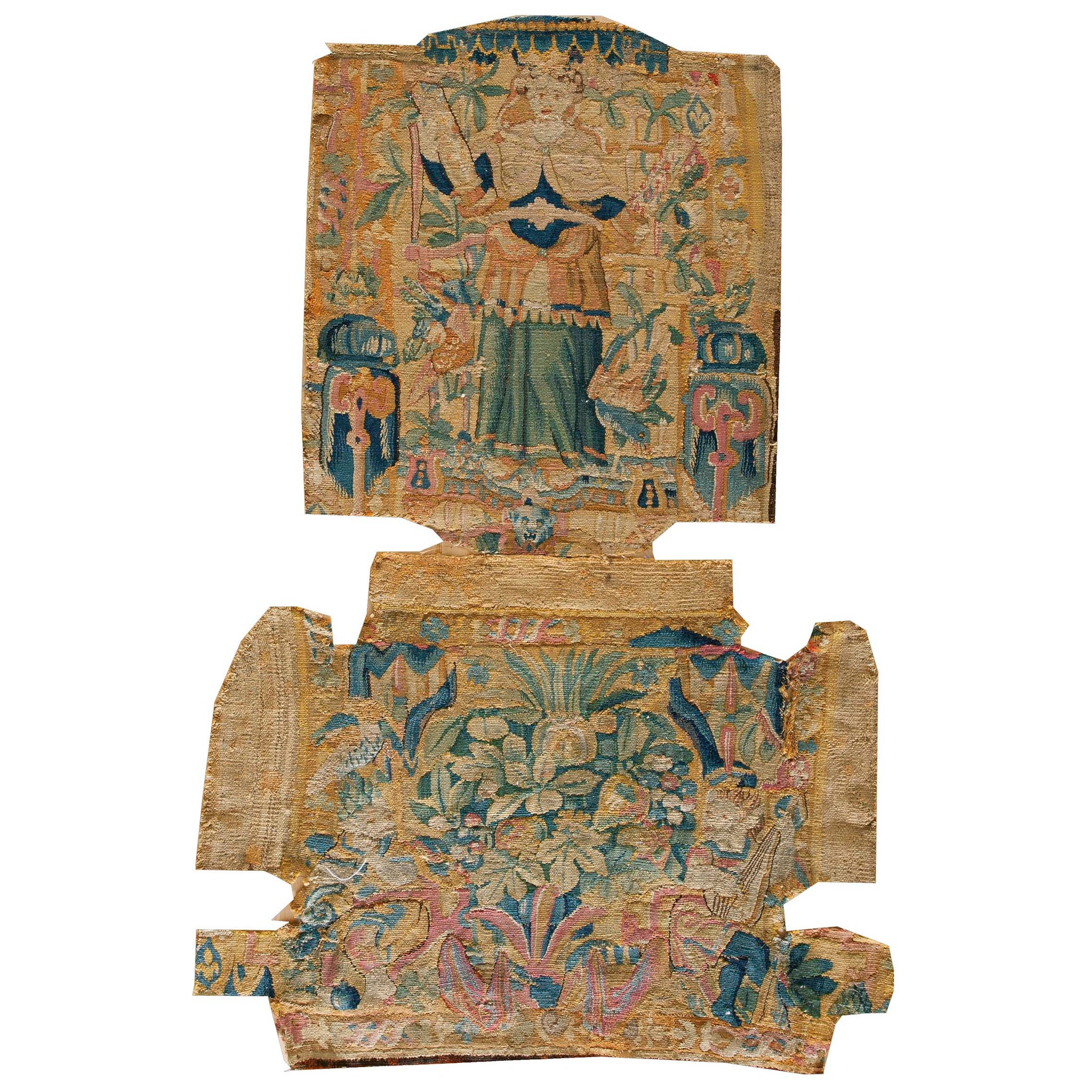 Mid 17th Century Flemish Tapestry Set2' 6"x 4' 6"