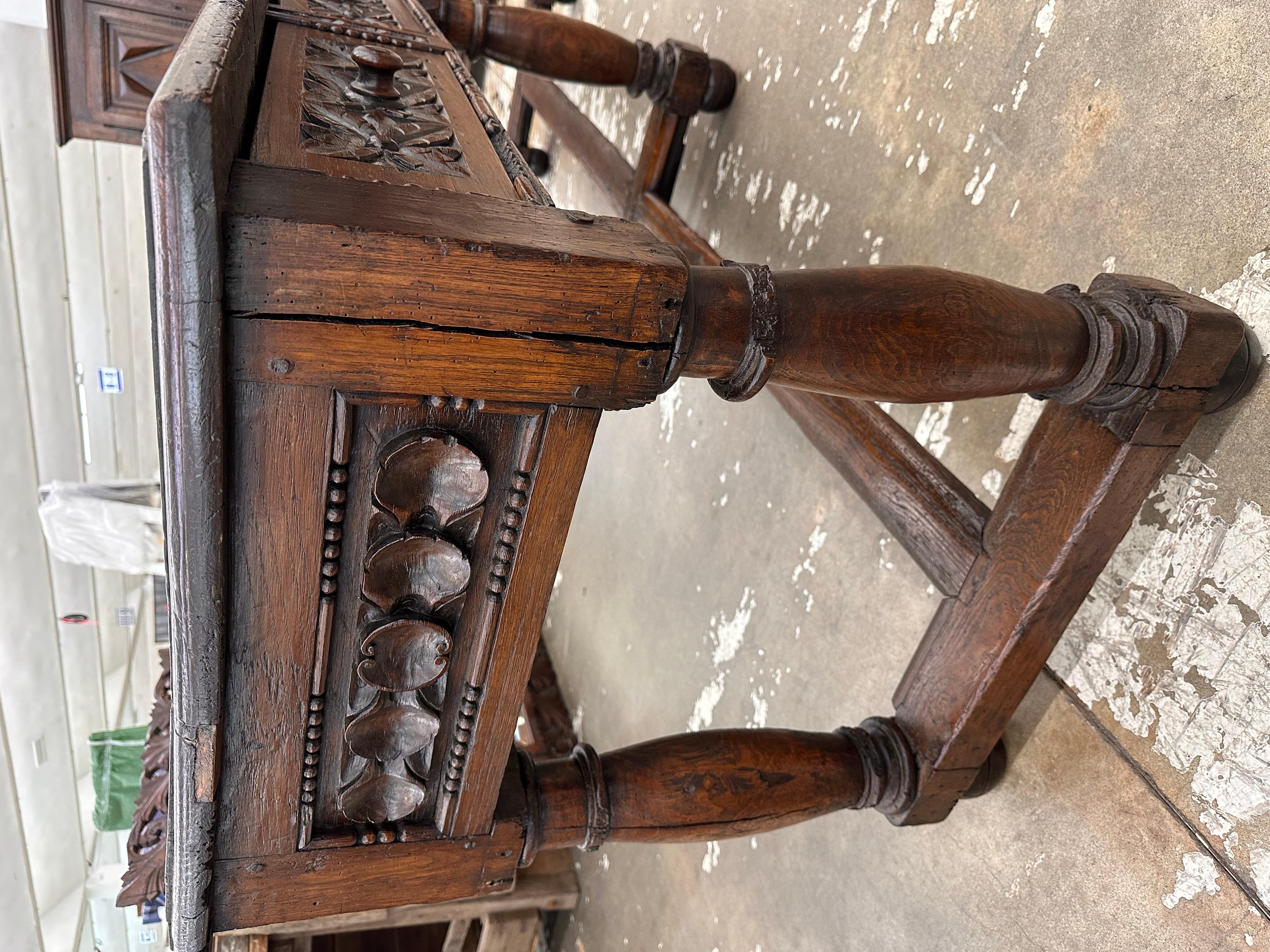 Hardwood Mid 17th Century French Console For Sale