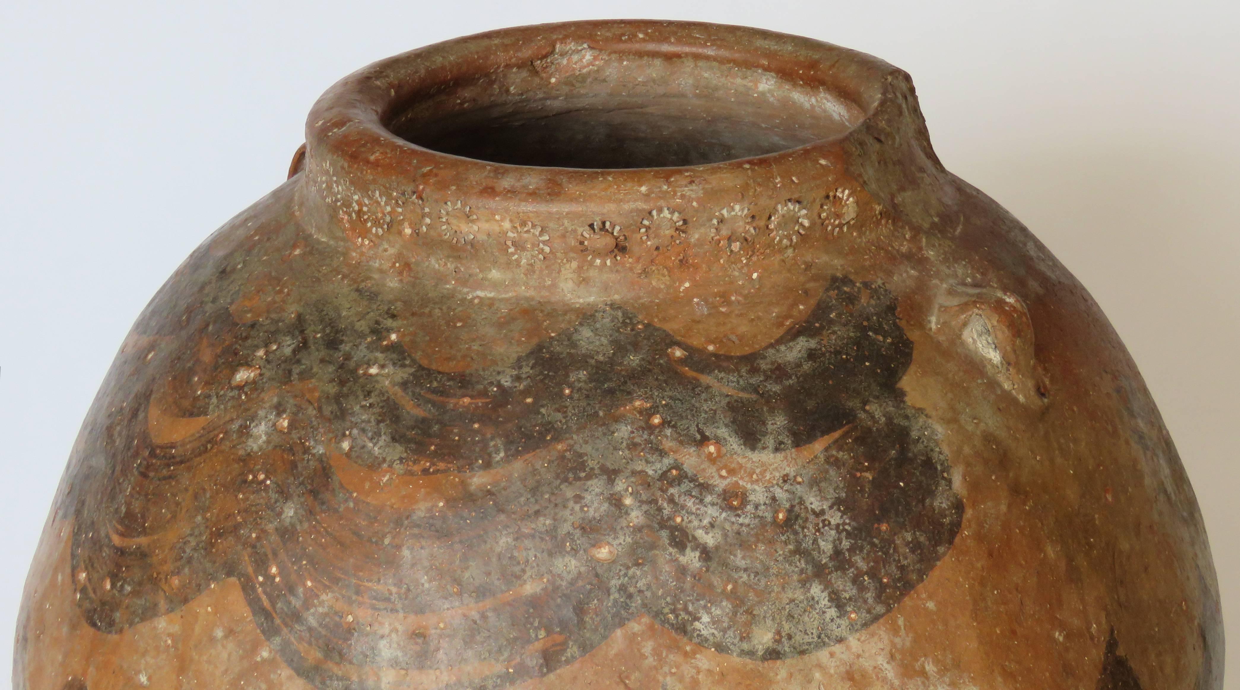 Mid-17th Century Mozarab Terracotta Jar In Good Condition In Alella, ES