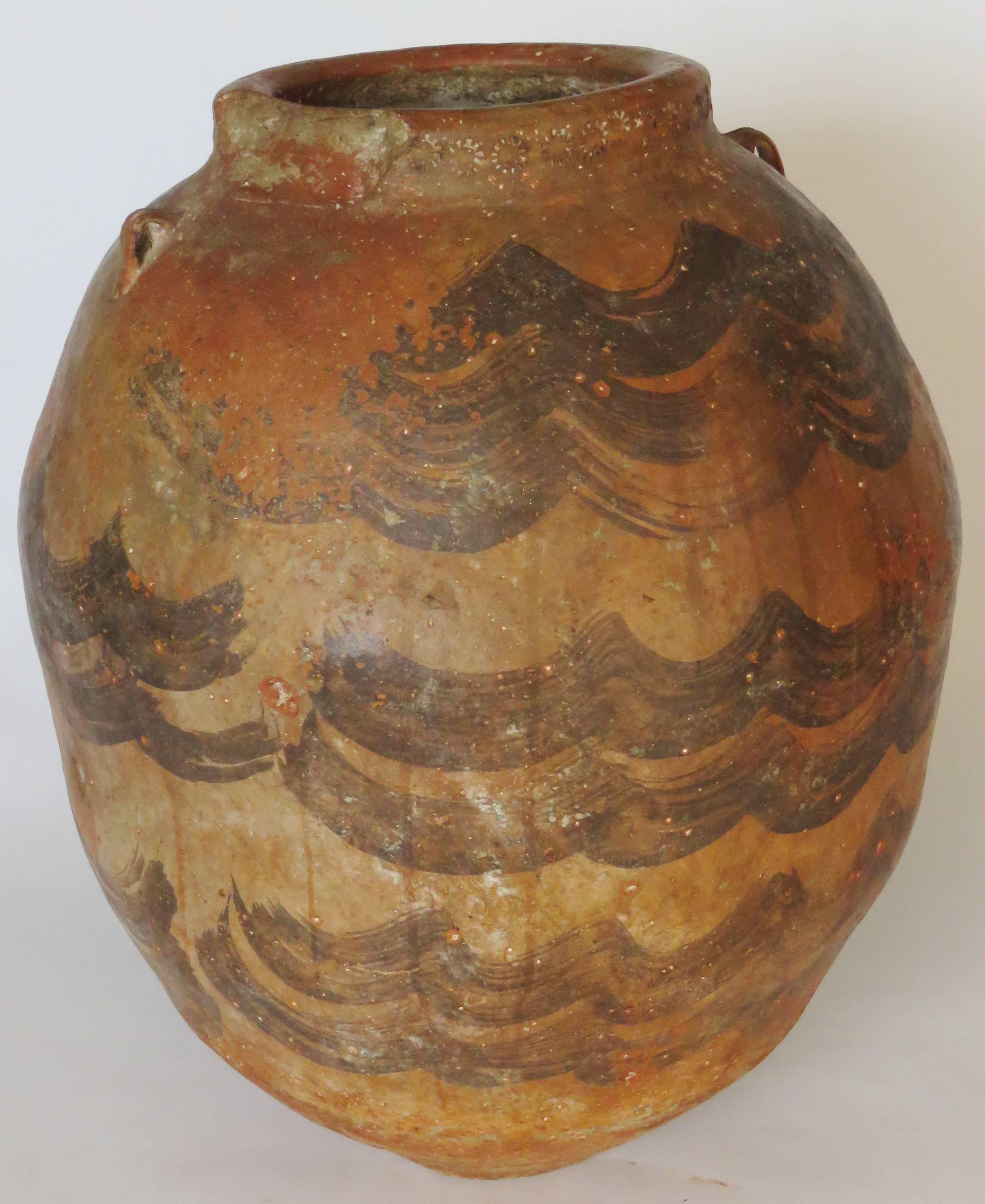 Pottery Mid-17th Century Mozarab Terracotta Jar