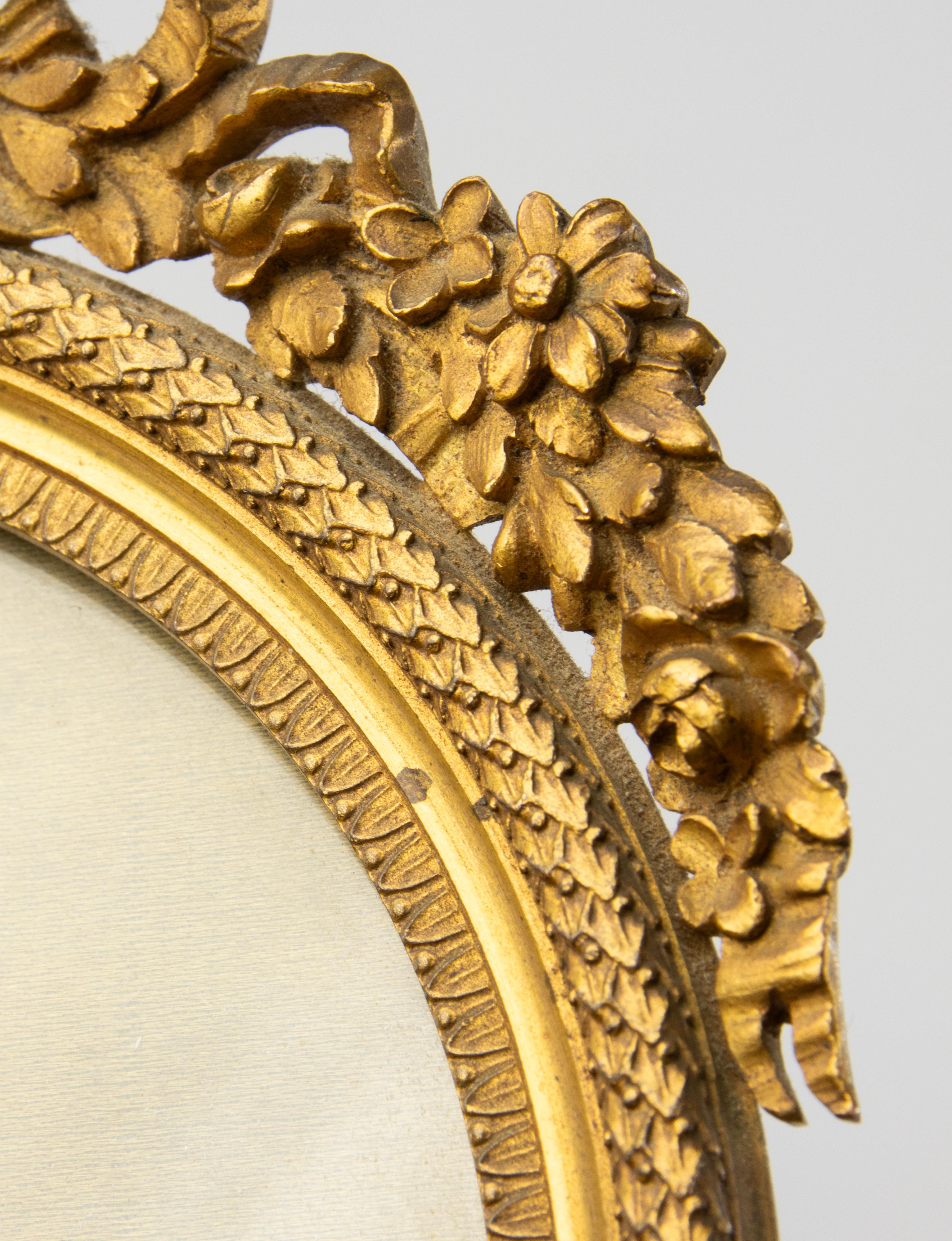 Antique Picture Frame - Louis XVI Style - Ormolu Gilt Bronze - Mid 19th Century For Sale 2