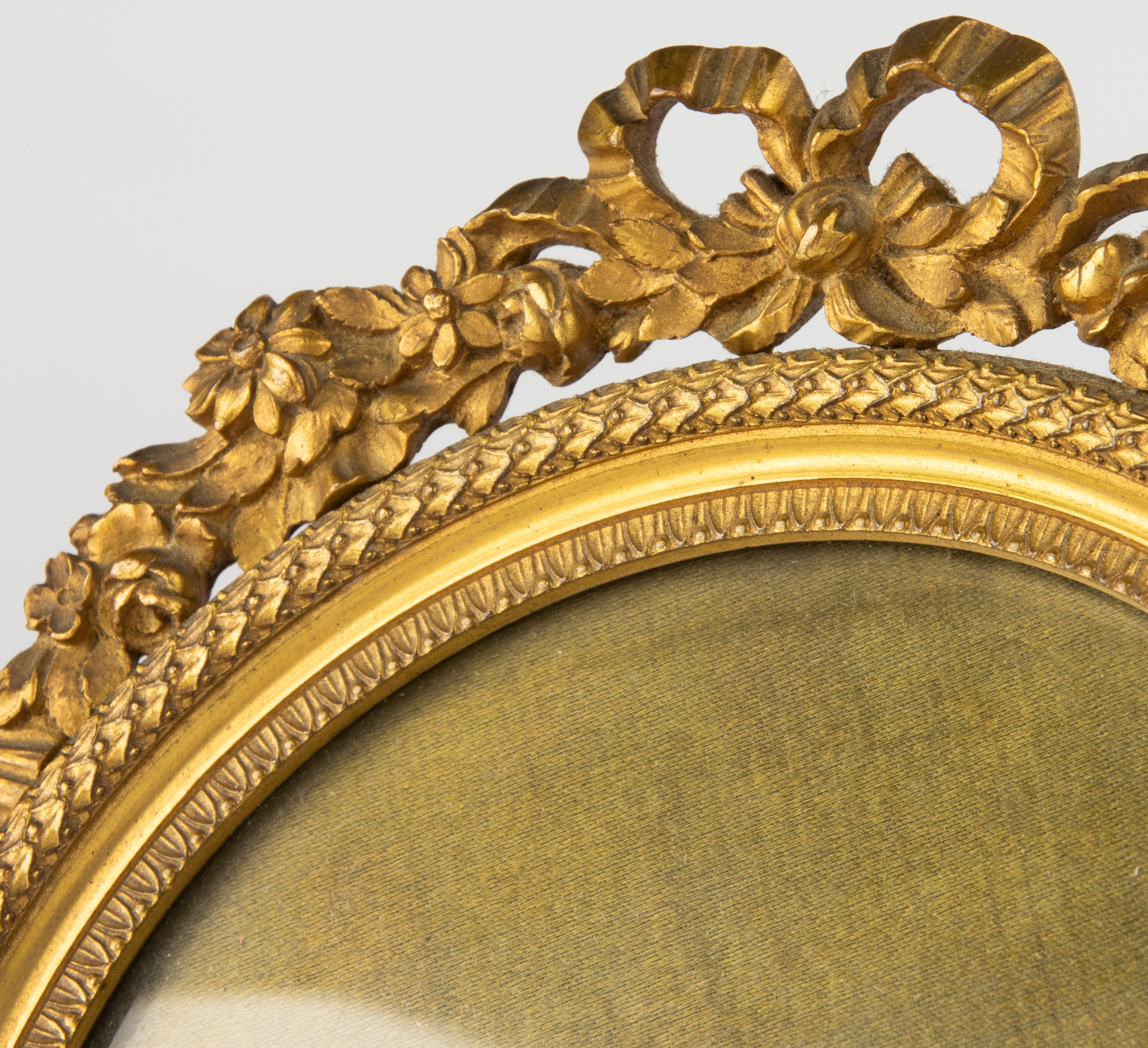 Antique Picture Frame - Louis XVI Style - Ormolu Gilt Bronze - Mid 19th Century For Sale 4