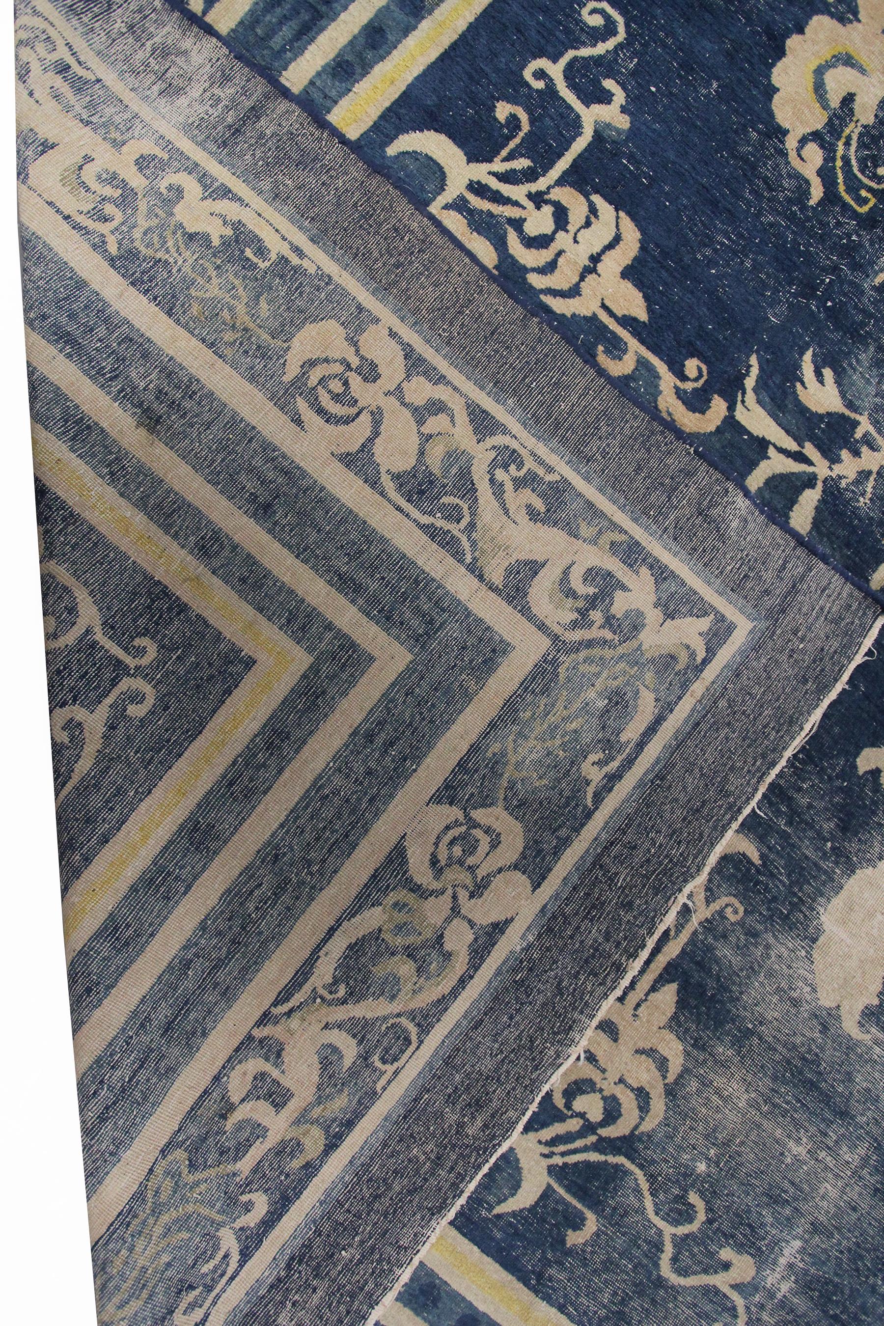 Übergroßer chinesischer Palast-Teppich in Museumsqualität, 13x18, Mitte der 1800er Jahre im Angebot 5