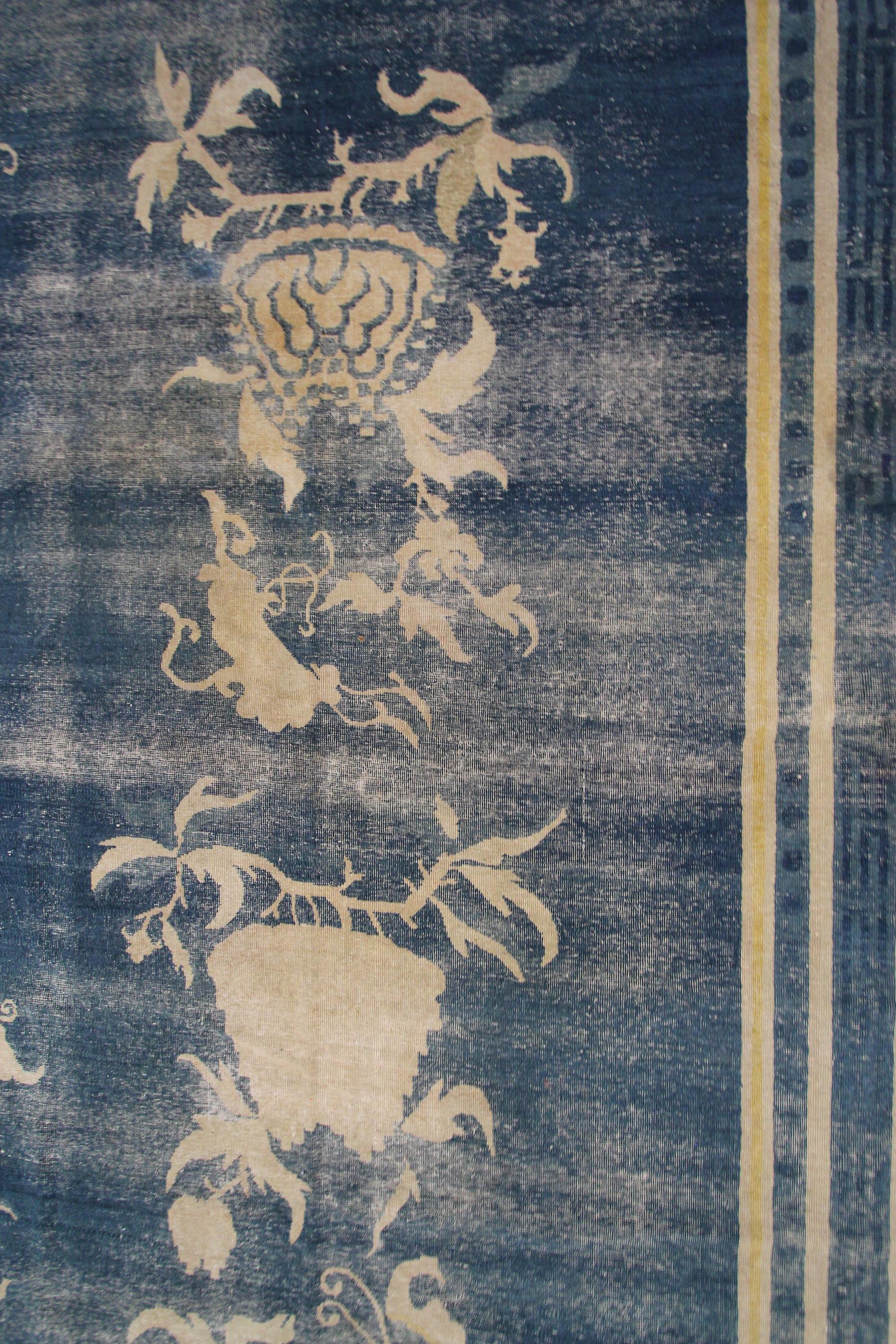 Übergroßer chinesischer Palast-Teppich in Museumsqualität, 13x18, Mitte der 1800er Jahre im Angebot 1