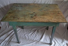 Mid-1800s Table of Old-Growth Pine for Hallway, Entranceway, Room Corner