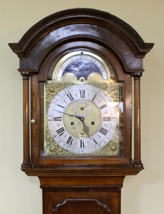 Mid-18th Century Eight Day Oak Longcase Clock by John Taylor of Manchester