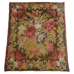 Mid 18th Century Antique Bessarabian Floral Rug