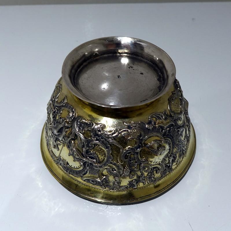Mid-18th Century Antique European Silver Bowl, circa 1750, Probably Russian For Sale 2