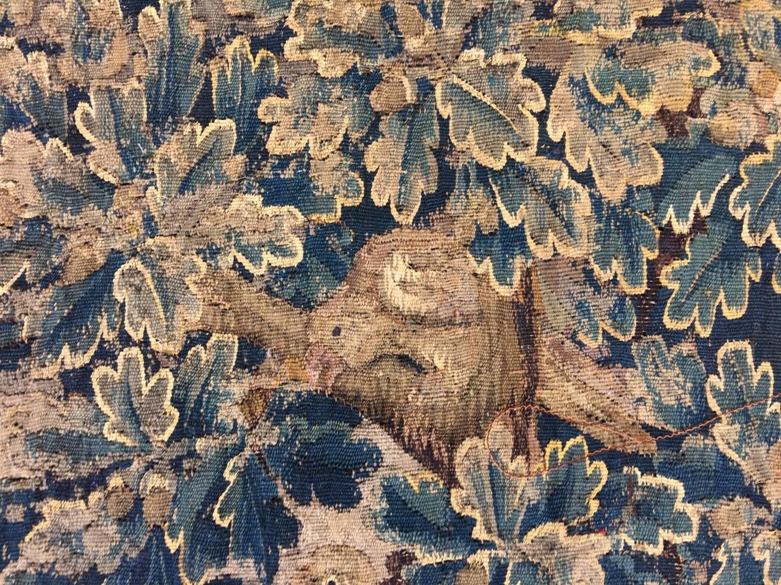 Antiker französischer Gobelin Wandteppich aus der Mitte des 18 3