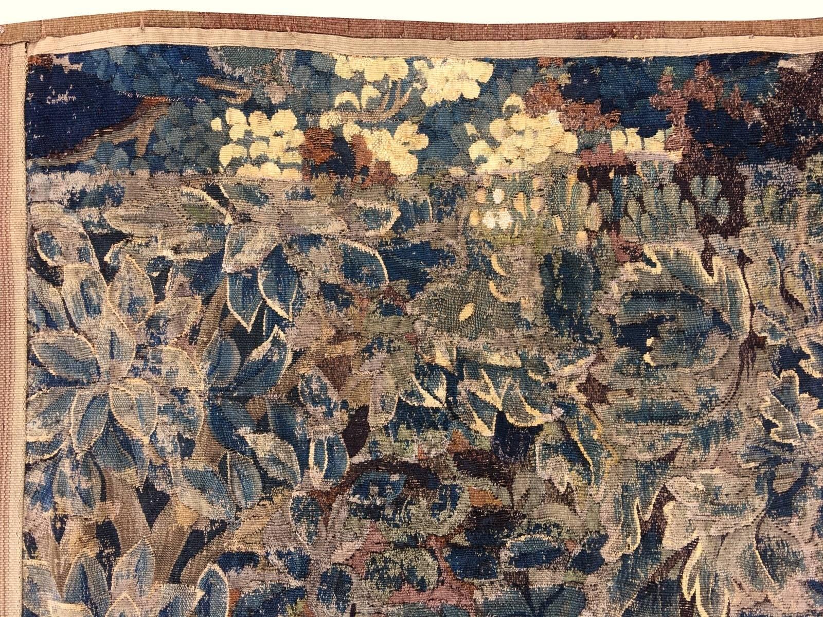 Antiker französischer Gobelin Wandteppich aus der Mitte des 18 4