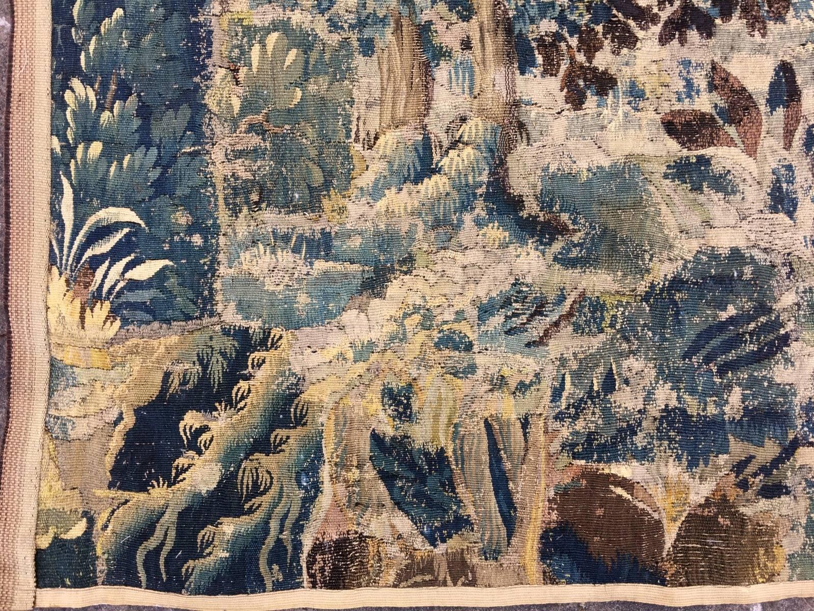 Antiker französischer Gobelin Wandteppich aus der Mitte des 18 5