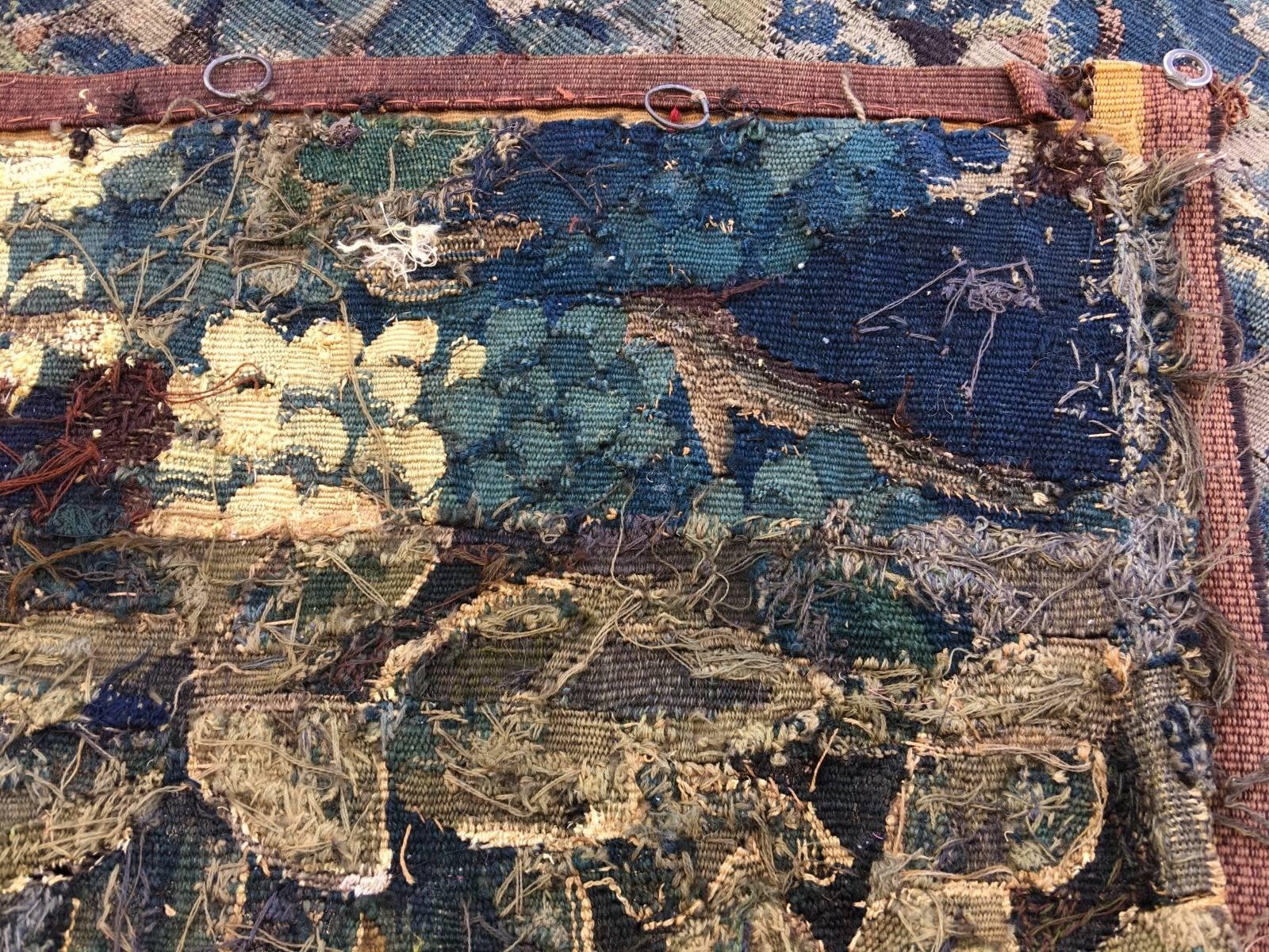 Antiker französischer Gobelin Wandteppich aus der Mitte des 18 (Bestickt)