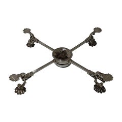 Mid-18th Century Antique George II Dish Cross, London, 1759, William Plummer