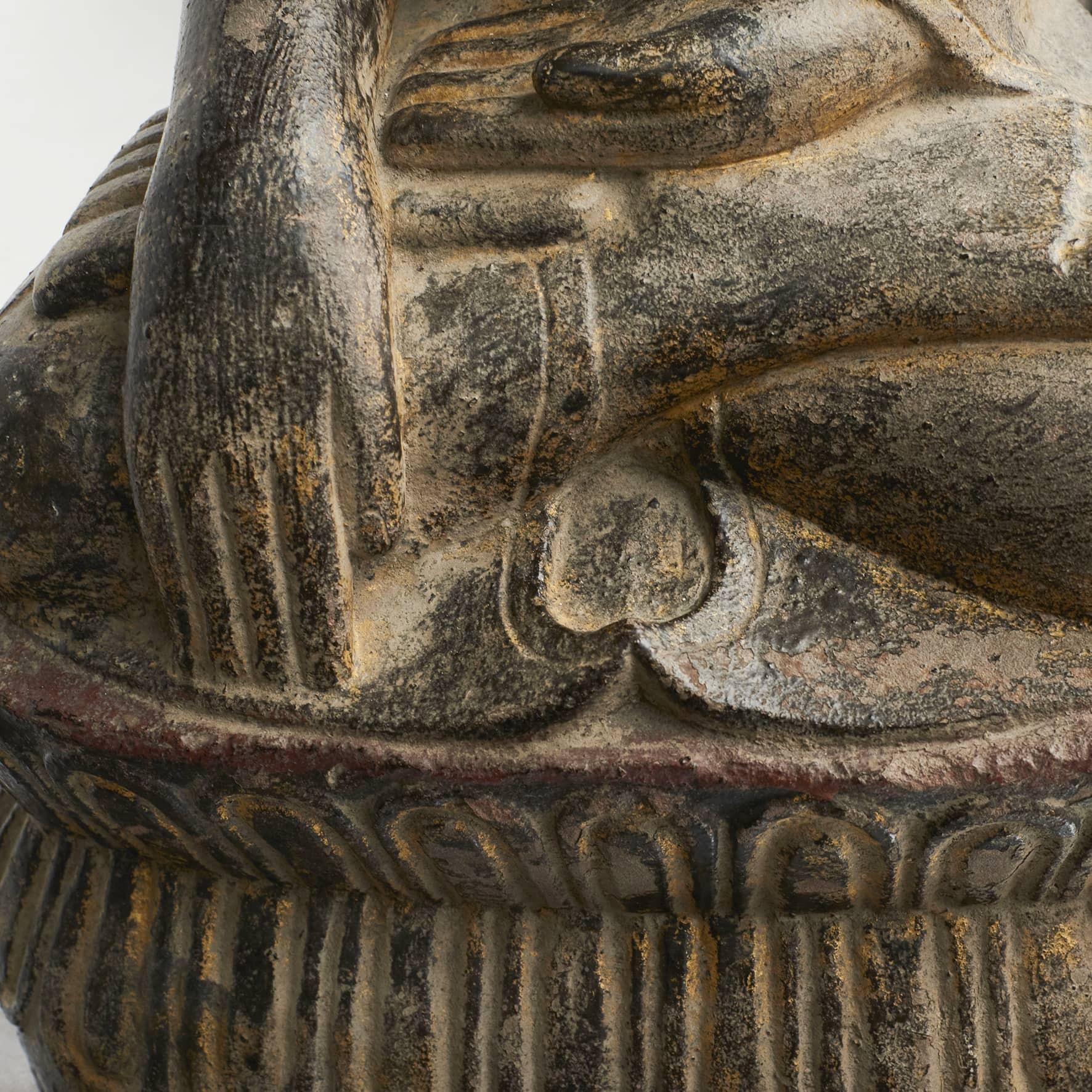 Mid-18th Century Burmese Stone Buddha For Sale 4