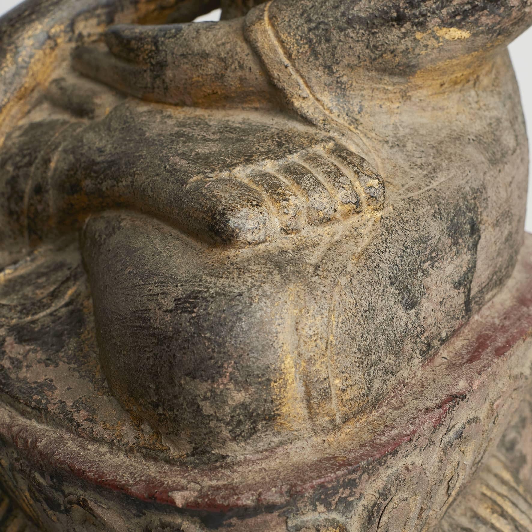 Mid-18th Century Burmese Stone Buddha For Sale 5