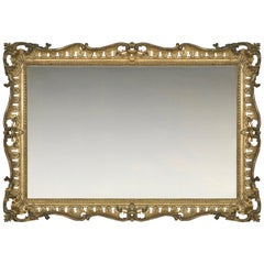 Mid-18th Century Carved British Rococo Frame, with Choice of Mirror