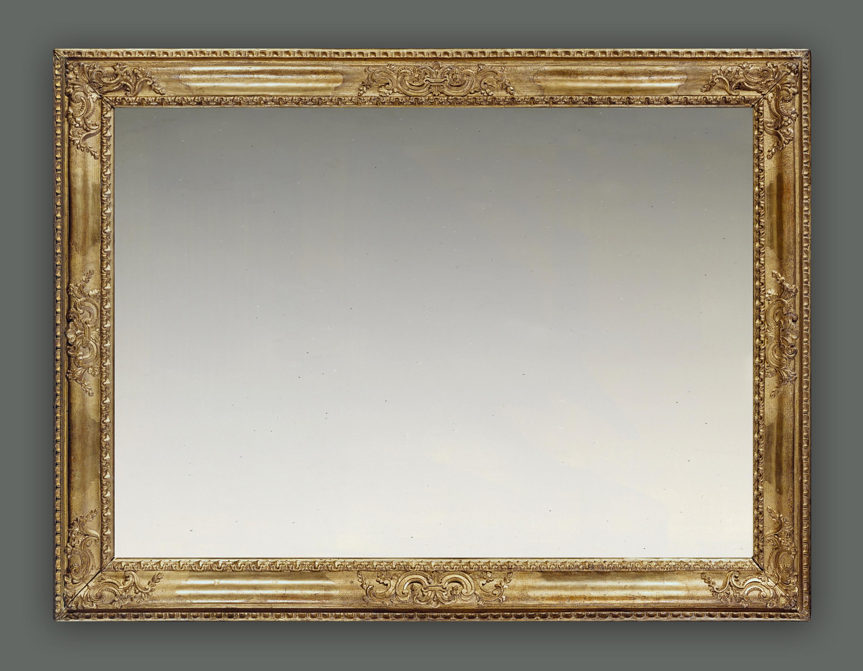 Mid-18th Century Carved Late Baroque Italian Frame, with Choice of Mirror In Good Condition For Sale In London, GB