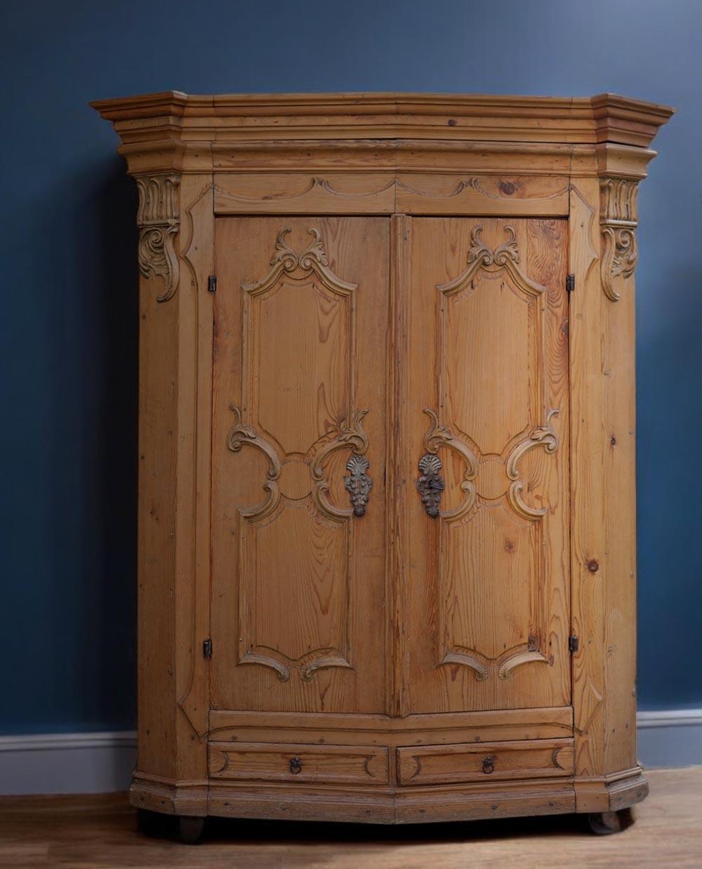 Mid-18th Century Carved Wardrobe 11