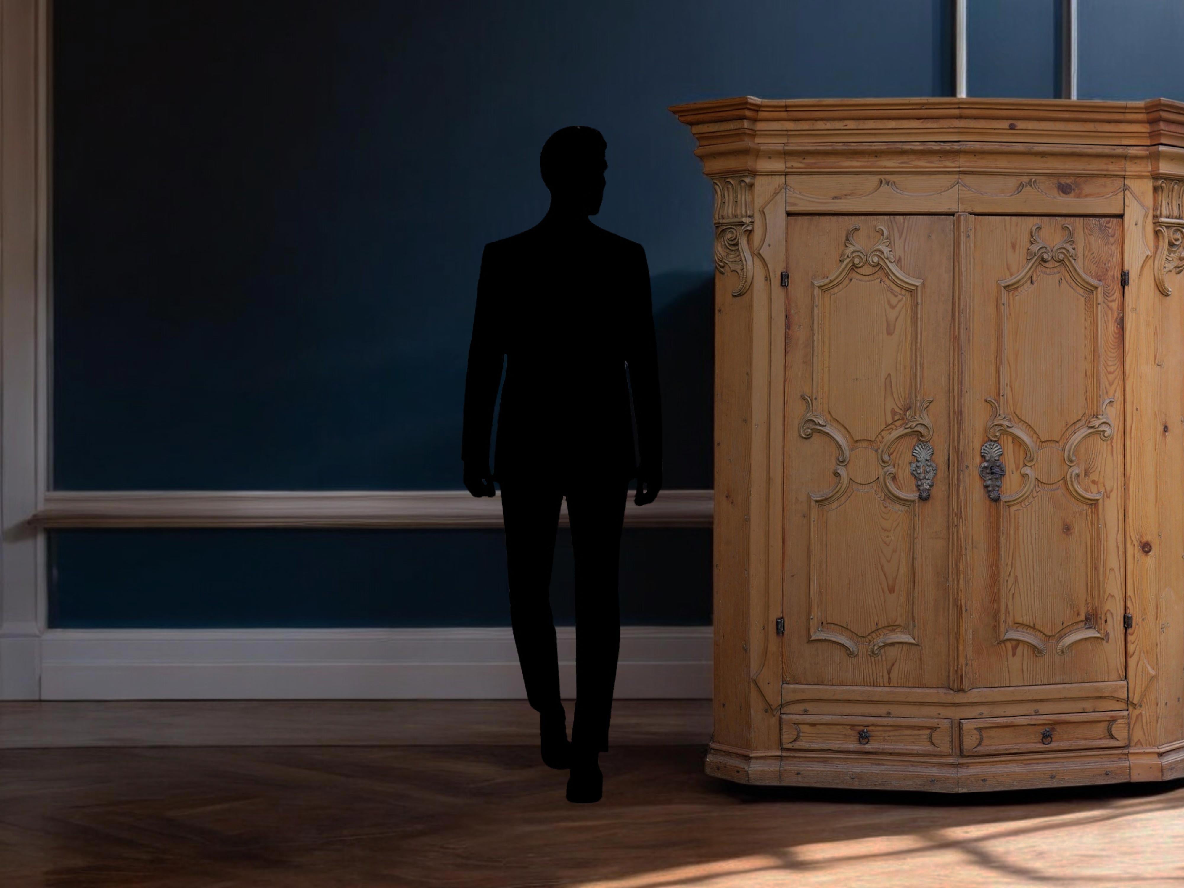 Italian Mid-18th Century Carved Wardrobe
