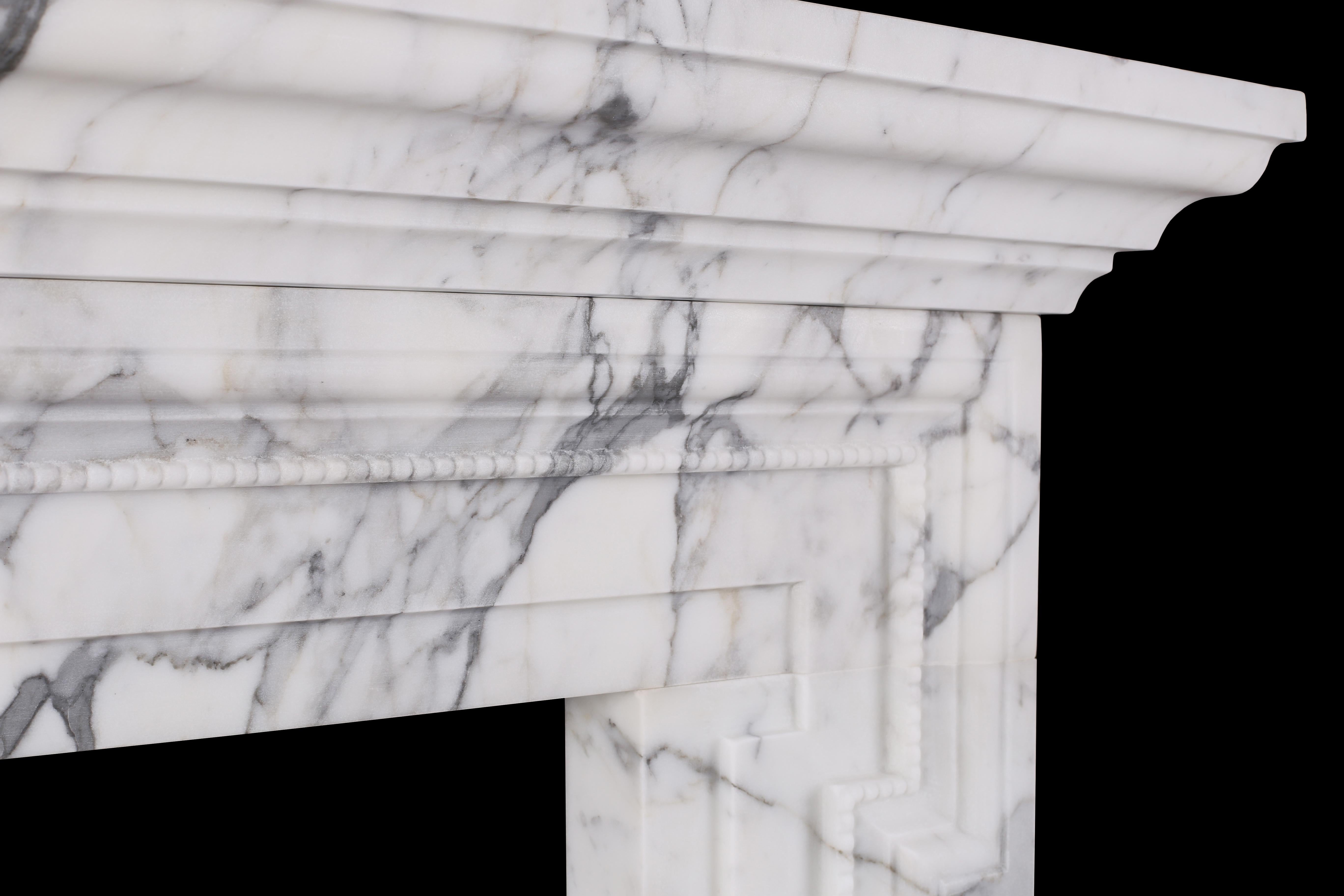 italian white marble chimneypiece