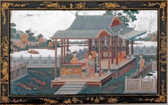 Mid-18th Century Chinese Export Mirror Painting