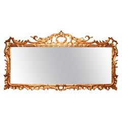 Mid-18th Century Chippendale Period Overmantle Mirror