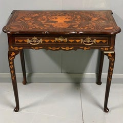 Mid-18th Century Cuban Mahogany Dutch Marquetry Inlaid Writing Table