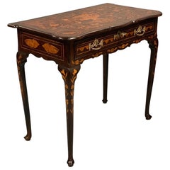 Mid-18th Century Cuban Mahogany Dutch Marquetry Inlaid Writing Table