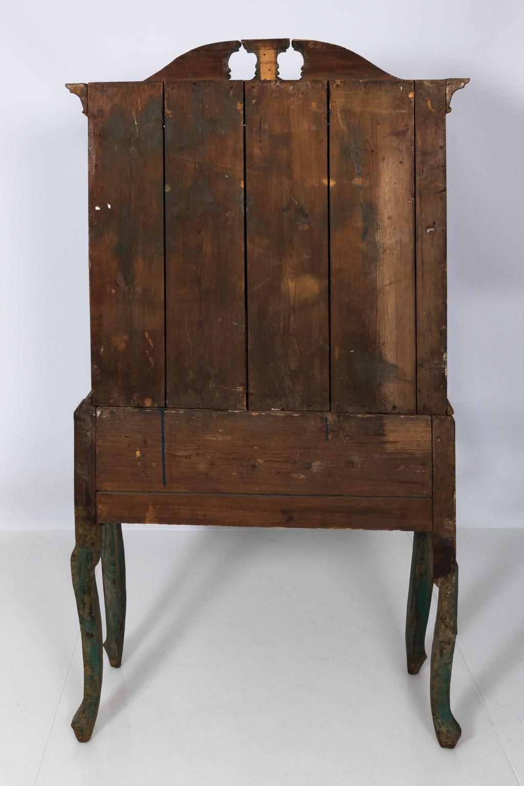 Mid-18th Century Danish Baroque Cupboard In Fair Condition For Sale In Stamford, CT