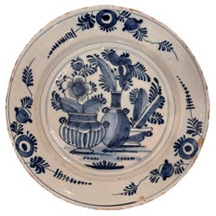 Piatto di Delft della metà del XVIII secolo