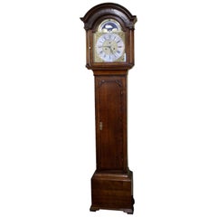 Mid-18th Century Eight Day Oak Longcase Clock by John Taylor of Manchester